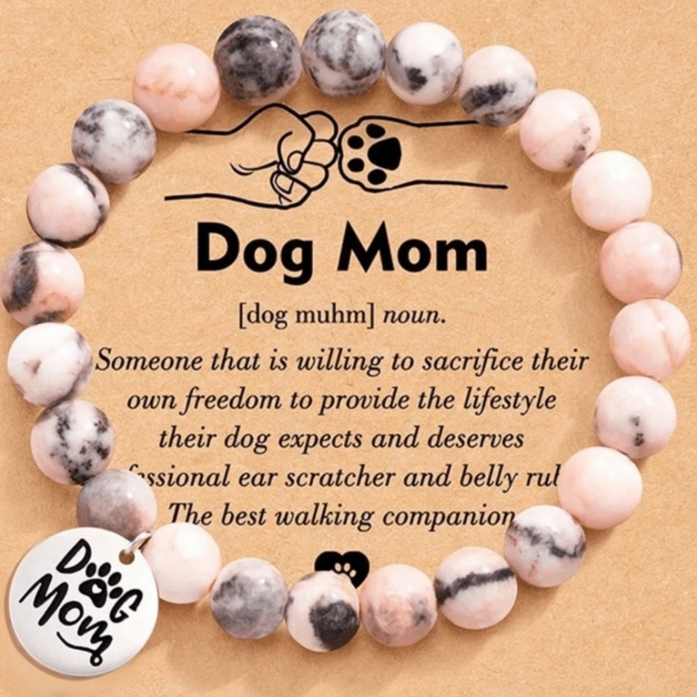 🦮🐶🐕‍🦺 DOG MOM CHARM STRETCH BRACELET❗️🐕‍🦺🐶🦮